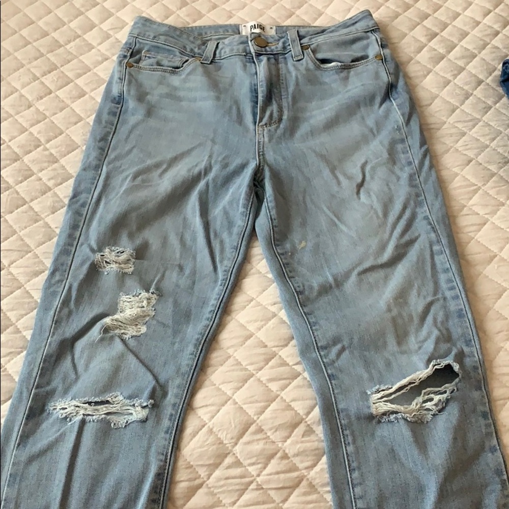 Paige high waisted skinny jeans